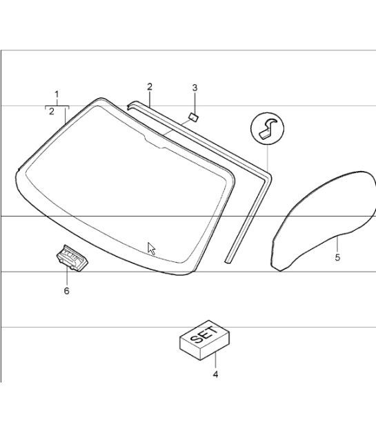 Diagram 805-00 Porsche 991 (911) MK1 2012-2016 Body