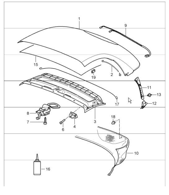 Diagram 811-00 Porsche Taycan (9J1) MK1 2020-2024 