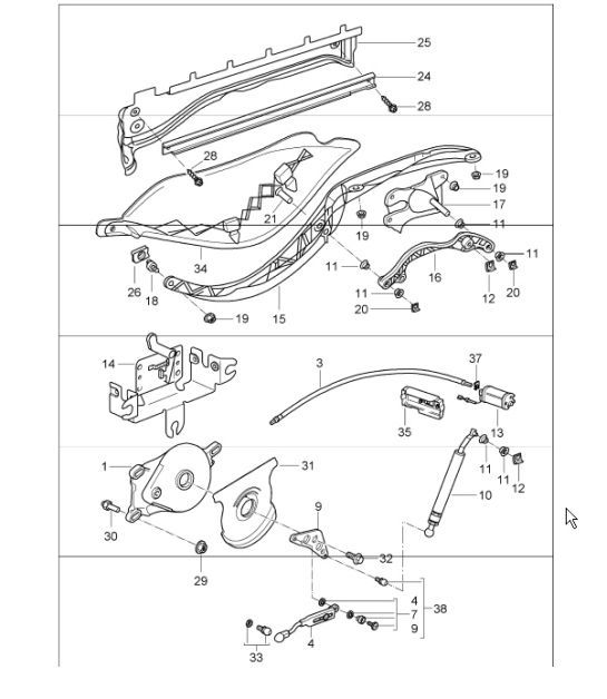 Diagram 811-12 Porsche 991 (911) MK1 2012-2016 Body
