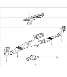 heating air distributor 987 Boxster / Boxster S 2005-08