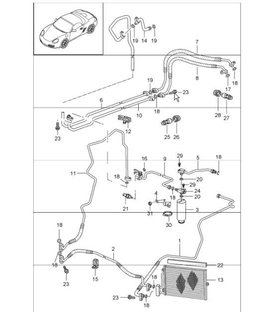 Diagram 813-25 Porsche Cayenne S/GTS 4.8L 2007>> Body