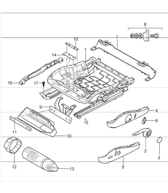 Diagram 817-08 Porsche 996 C2 3.4L 1997-08/01 Body