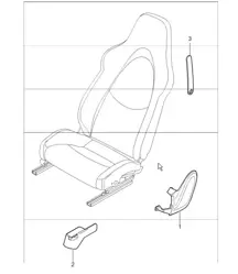 front seat sports seat complete not available 987 Boxster / Boxster S 2005-08