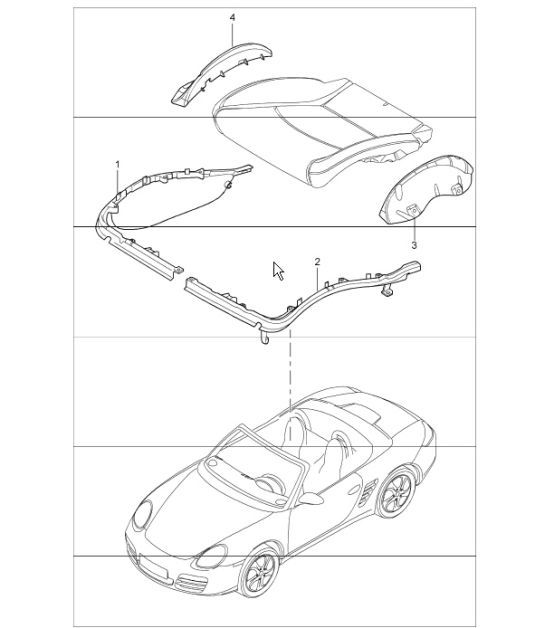 Diagram 817-24 Porsche 997 (911) MK2 2009-2012 Body