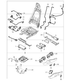 wiring harnesses: control unit, switch, sports seat 987 Boxster / Boxster S 2005-08 wiring harnesses: control unit, switch, sports seat 987 Boxster / Boxster S 2005-08
