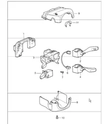 steering column switch 987 Boxster / Boxster S 2005-08