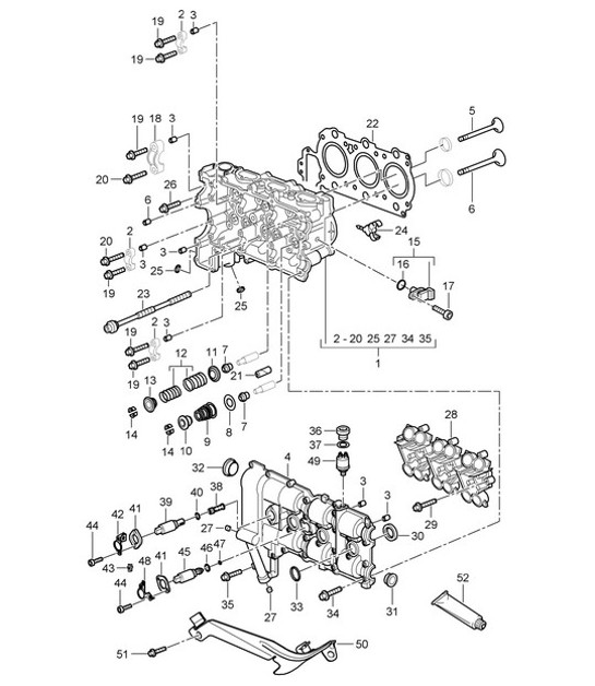 Diagram 103-000 Porsche 918 Spyder 4.6L 