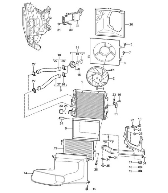 Diagram 105-015 Porsche Cayenne 3.6L 2007>> Engine