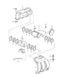 Ansaugluftverteiler - 9720, 9721, 9722 - 987C.1 Cayman 2.7L / 3.4L 2006-08