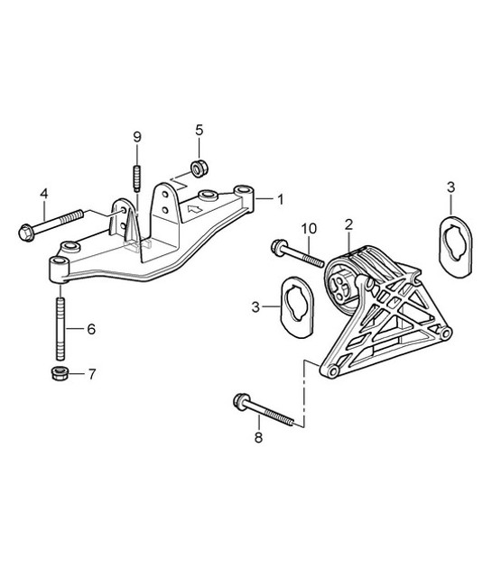 Diagram 109-000 Porsche 924S 2.5L 1988 