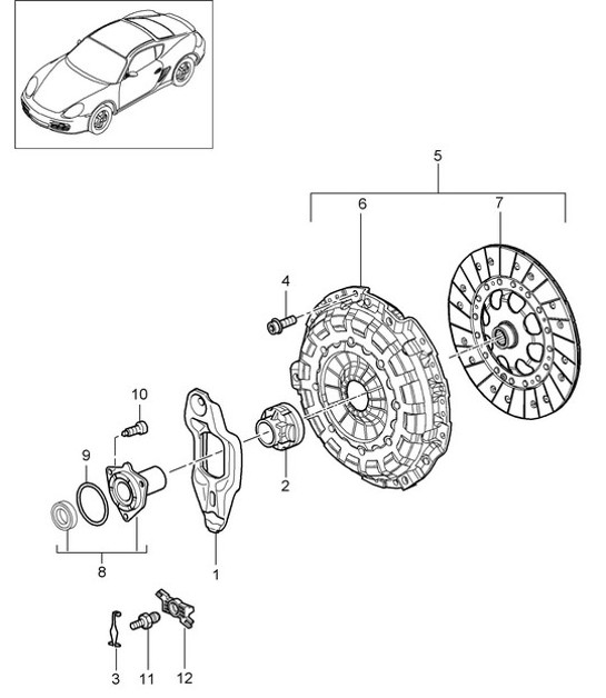 Diagram 301-000 Porsche Cayenne S V8 4.2L Diesel 382HP Transmission
