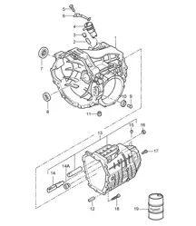 Replacement transmission / Gear housing - G8701+ PR:481, 5-speed manual - 987C.1 Cayman 2.7L 2006-08