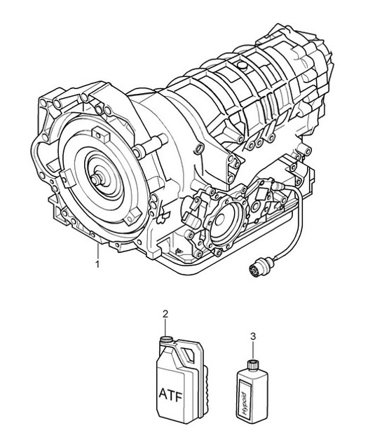 Diagram 320-000 Porsche Cayenne S/GTS 4.8L 2007>> Übertragung