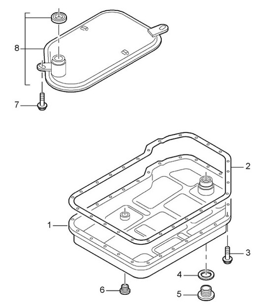 Diagram 340-001 Porsche 964 (911) C4 1989-93 Transmission