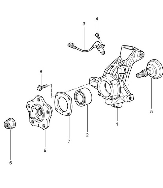 Diagram 401-005 Porsche Cayenne E-Hybrid V6 3.0L V6 340 PS 