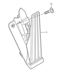 Pedals throttle control 987C.1 Cayman 2006-08
