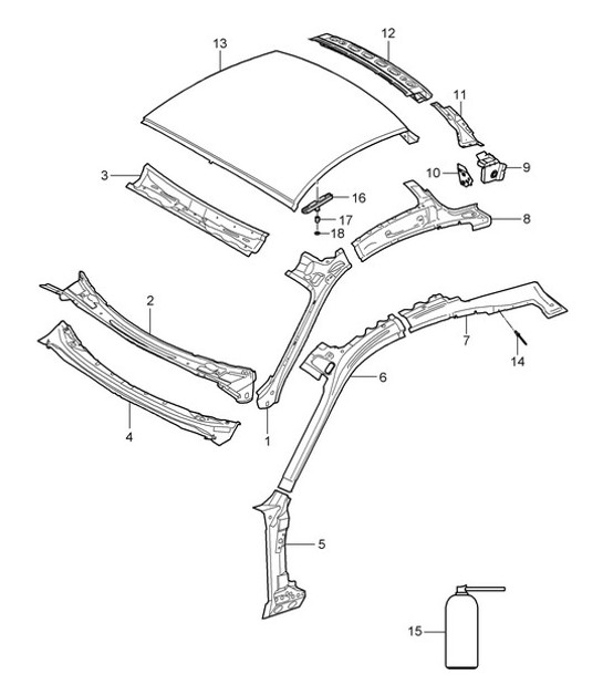 Diagram 801-045 Porsche Macan (95B) MK3 2022>> 