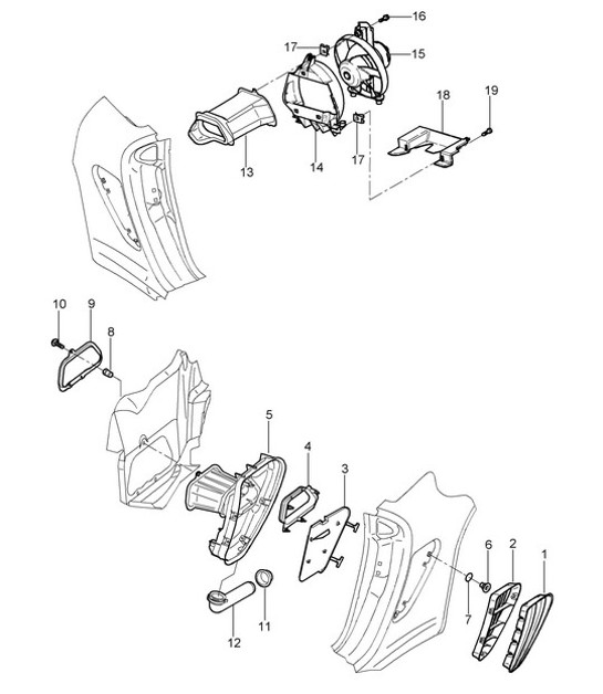 Diagram 801-080 Porsche Cayenne Coupe Turbo S E-Hybrid V8 4.0L 550Hp 