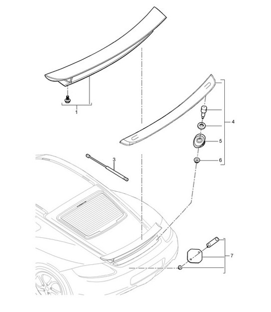 Diagram 803-008 Porsche Cayenne Turbo S V8 4.8L Petrol 550HP Body