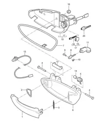 Türgriff 987C.1 Cayman 2006-08