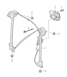 Raammechanisme 987C.1 Cayman 2006-08