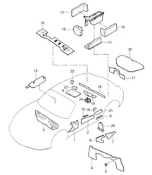 Carrozzeria/Insonorizzazione 987C.1 Cayman 2006-08