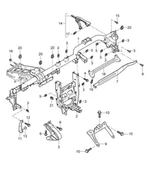 Cadre de retenue / Tableau de bord 987C.1 Cayman 2006-08