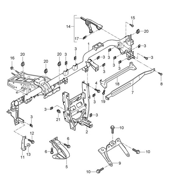 Diagram 809-004 Porsche Cayenne S V8 4.8L Petrol 400HP Body
