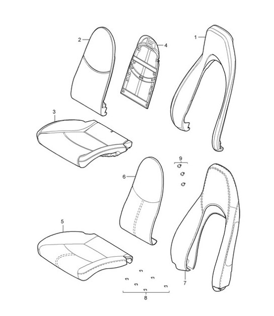 Diagram 817-002 Porsche 911 & 912 (1965-1989) Body