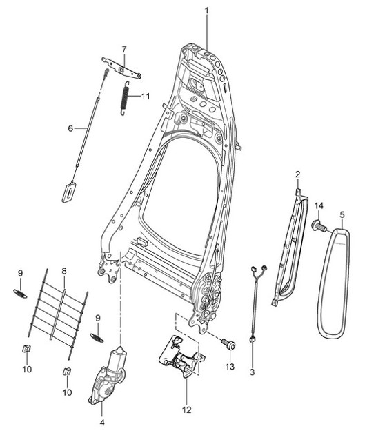 Diagram 817-006 Porsche Cayman 987C/981C (2005-2016) Body