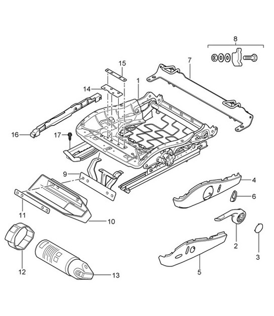 Diagram 817-008 Porsche Macan GTS Petrol 2.9L V6 380Bhp 