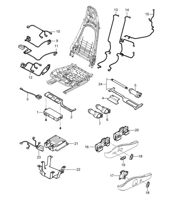 Diagram 817-025 Porsche Cayman 987C/981C (2005-2016) Body