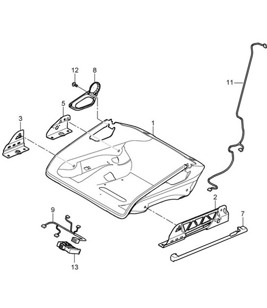 Diagram 817-034 Porsche Cayman 987C/981C (2005-2016) Body
