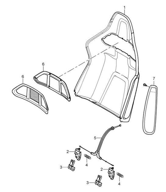 Diagram 817-036 Porsche Cayenne 92A (958) 2010-2017 Body