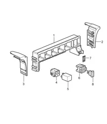 Système électrique central / partie arrière 987C.1 Cayman 2006-08