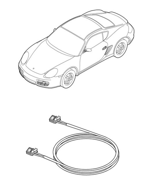 Diagram 902-050 Porsche Cayenne S V6 3.0L Hybrid 380HP Electrical equipment