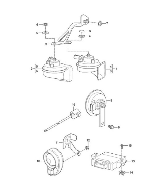 Diagram 903-000 Porsche Cayenne E-Hybrid V6 3.0L V6 340 CV 