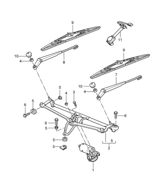 Diagram 904-000 Porsche 997 GT2 2007>> Materiale elettrico