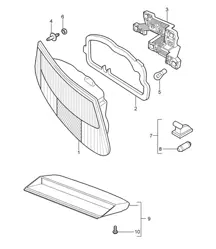 Rücklicht / Kennzeichenlicht / Zusatzbremslicht 987C.1 Cayman 2006-08