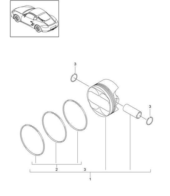 Diagram 102-005 Porsche Cayenne Turbo E-Hybrid Coupé con pacchetto GT V8 4.0 739 CV 