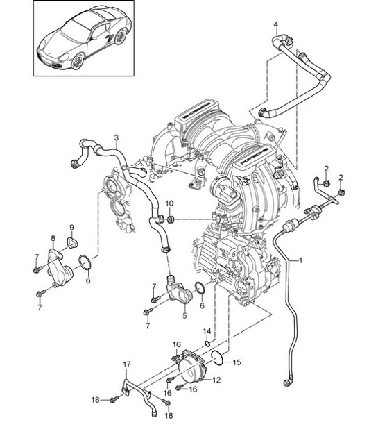 Diagram 104-010 Porsche Macan GTS Petrol 3.0L V6 360Bhp Engine