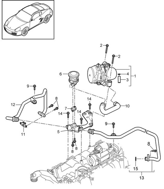 Diagram 108-005 Porsche 992 Turbo 3.8L 