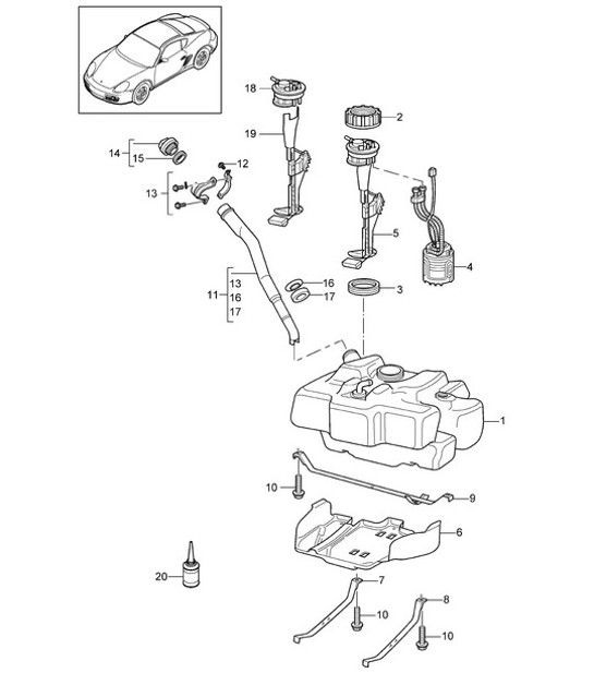 Diagram 201-000 Porsche 卡宴 Turbo E-Hybrid Coupe 配备 GT 套件 V8 4.0 739Hp 