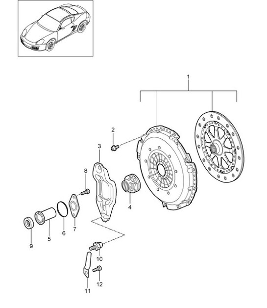Diagram 301-000 Porsche 993 (911) C4S 1994-97 Transmission
