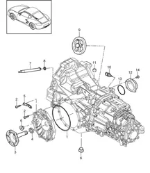 Trasmissione sostitutiva/Parti individuali (Modello: G8710,G8740) Manuale (PR:480, 6 velocità) 987C.2 Cayman 2009-12
