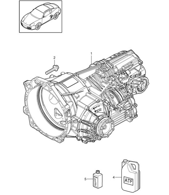 Diagram 320-000 Porsche 991 (911) MK2 2016-2019 Transmission