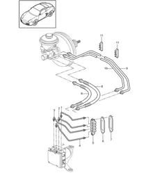 Bremsleitungen / Frontend 987C.2 Cayman 2009-12