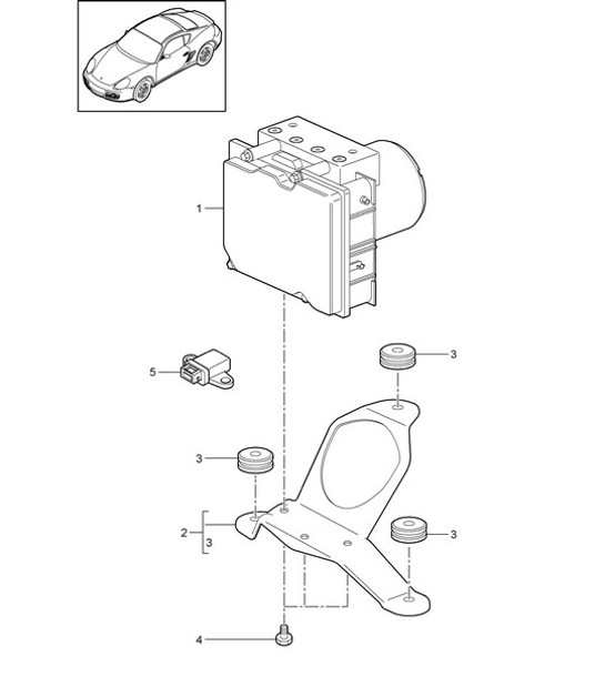 Hydraulikeinheit / Antiblockiersystem -abs- / Steuerung 987C.2 Cayman 2009-12