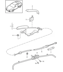 Handbrake / Actuator 987C.2 Cayman 2009-12