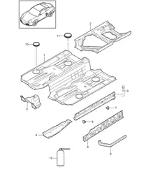Plancher - Centre - 987C.2 Cayman 2009-12